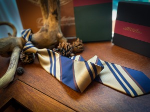레지멘탈 스트라이프 넥타이 줄무늬 사선 실크감촉  선물케이스 넥타이선물